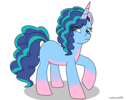 Size: 3339x2653 | Tagged: safe, artist:lynnthenerdkitty, imported from derpibooru, pony, unicorn, female, g5, mare, misty brightdawn, simple background, solo, white background