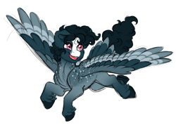 Size: 1024x730 | Tagged: safe, artist:azure-art-wave, imported from derpibooru, oc, pegasus, pony, colored wings, male, multicolored wings, simple background, solo, stallion, transparent background, wings