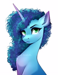 Size: 2717x3543 | Tagged: safe, artist:buvanybu, imported from derpibooru, pony, unicorn, chest fluff, ear fluff, female, freckles, frown, g5, mare, misty brightdawn, misty brightdawn is not amused, simple background, solo, unamused, white background