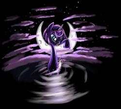 Size: 3840x3456 | Tagged: safe, artist:battyboopers, artist:staremastershy, imported from derpibooru, princess luna, alicorn, pony, female, moon, tangible heavenly object, water