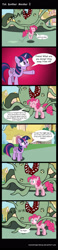 Size: 1024x4387 | Tagged: safe, artist:moonwhisperderpy, imported from derpibooru, pinkie pie, twilight sparkle, alicorn, earth pony, pony, comic, dialogue, female, mare, monster, speech bubble, twilight sparkle (alicorn)