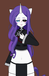 Size: 427x653 | Tagged: safe, imported from twibooru, rarity, human, equestria girls, humanized, image, kisekae, png, solo