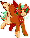 Size: 106x133 | Tagged: safe, artist:eggoatt, imported from twibooru, oc, oc only, unnamed oc, pegasus, pony, eyes closed, image, pixel art, png, simple background, sprite, transparent background, wings