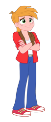 Size: 1285x3097 | Tagged: safe, artist:gmaplay, imported from derpibooru, big macintosh, human, equestria girls, clothes, converse, crossed arms, freckles, male, shoes, simple background, solo, transparent background