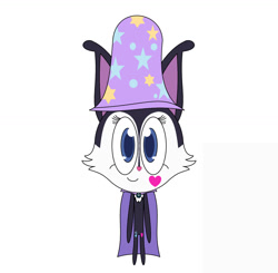 Size: 1280x1255 | Tagged: safe, artist:gamerdiana, imported from derpibooru, rabbit, semi-anthro, accessory swap, animal, cape, clothes, cosplay, costume, ears, hat, jewelpet, luea, solo, the great and powerful, trixie's cape, trixie's hat