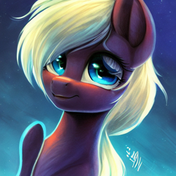 Size: 512x512 | Tagged: safe, imported from derpibooru, pony, ai content, ai generated, bust, generator:purplesmart.ai, generator:stable diffusion, looking at you, portrait, random pony, solo