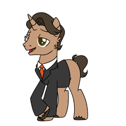 Size: 900x900 | Tagged: safe, artist:fuckomcfuck, imported from derpibooru, oc, oc:paper work, pony, unicorn, base used, clothes, male, necktie, simple background, solo, suit, transparent background