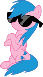 Size: 674x1185 | Tagged: safe, artist:foxyfell1337, imported from derpibooru, firefly, pony, g1, g1 to g4, g4, generation leap, simple background, solo, sunglasses, transparent background