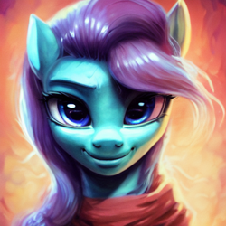 Size: 512x512 | Tagged: safe, imported from derpibooru, pony, ai content, ai generated, bust, generator:purplesmart.ai, generator:stable diffusion, looking at you, portrait, random pony, solo