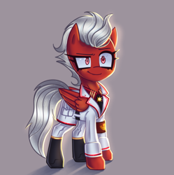 Size: 2613x2623 | Tagged: safe, artist:opal_radiance, imported from derpibooru, oc, pegasus, pony, equestria at war mod, clothes, commission, solar empire, solo, uniform