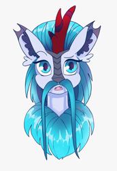 Size: 1176x1714 | Tagged: safe, artist:saphypone, imported from derpibooru, oc, oc only, kirin, facial hair, kirin oc, moustache, solo