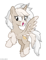 Size: 1920x2485 | Tagged: safe, artist:suramii, imported from derpibooru, oc, oc only, oc:cuddy, alicorn, pony, deviantart watermark, female, mare, obtrusive watermark, race swap, simple background, solo, transparent background, watermark