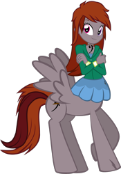 Size: 1374x1958 | Tagged: safe, artist:razoruniboop, imported from derpibooru, oc, oc only, oc:funny jo, centaur, taur, equestria girls, .svg available, bracelet, centaur oc, clothes, female, heterochromia, jewelry, necklace, pegataur, scar, simple background, spread wings, svg, transparent background, vector, wings