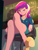 Size: 1200x1600 | Tagged: safe, artist:rockset, imported from ponybooru, princess cadance, equestria girls, dean cadance, female, high heels, shoe dangling, shoes, solo