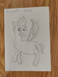 Size: 3000x4000 | Tagged: safe, artist:jazepony, imported from derpibooru, zipp storm, pegasus, pony, g5, my little pony: tell your tale, rule 63, traditional art, zip cyclone