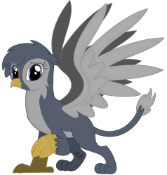 Size: 3381x3554 | Tagged: safe, artist:beesmeliss, imported from derpibooru, oc, oc:georgina, griffon, female, simple background, solo, transparent background