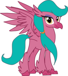 Size: 1306x1460 | Tagged: safe, artist:shadymeadow, imported from derpibooru, oc, oc:bloody briar, classical hippogriff, hippogriff, female, simple background, solo, transparent background