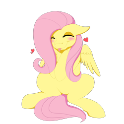 Size: 9000x9000 | Tagged: safe, artist:ginnythequeen, imported from derpibooru, fluttershy, pegasus, :p, blushing, cute, g4, heart, shyabetes, simple background, solo, tongue out, transparent background