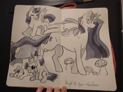 Size: 4000x3000 | Tagged: safe, artist:cutepencilcase, imported from derpibooru, twilight sparkle, alicorn, pony, unicorn, the last problem, ascension enhancement, g4, older, older twilight, princess twilight 2.0, self paradox, self ponidox, solo, traditional art, twilight sparkle (alicorn), unicorn twilight