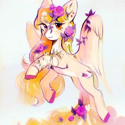 Size: 2000x2000 | Tagged: safe, artist:dearmary, imported from derpibooru, oc, oc only, pegasus, pony, solo