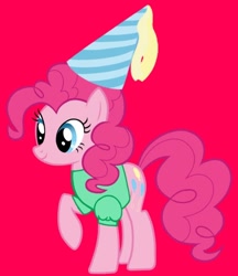 Size: 720x834 | Tagged: safe, imported from derpibooru, pinkie pie, earth pony, pony, clothes, cute, diapinkes, dress, female, hat, hennin, mare, pinktober, princess, princess pinkie pie