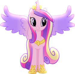 Size: 1189x1169 | Tagged: safe, artist:homersimpson1983, edit, edited screencap, imported from derpibooru, screencap, princess cadance, alicorn, pony, three's a crowd, background removed, female, g4, mare, simple background, smiling, solo, spread wings, transparent background, wings