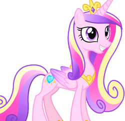 Size: 1280x1239 | Tagged: safe, artist:homersimpson1983, edit, edited screencap, imported from derpibooru, screencap, princess cadance, alicorn, pony, three's a crowd, background removed, female, folded wings, g4, grin, mare, simple background, smiling, solo, transparent background, wings