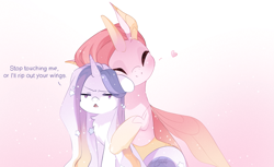 Size: 1585x972 | Tagged: safe, artist:loyaldis, imported from derpibooru, oc, oc only, changeling, unicorn, changeling oc, chest fluff, floating heart, heart, horn, male, pink changeling, unicorn oc