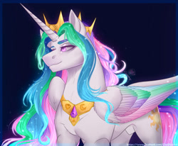 Size: 1280x1057 | Tagged: safe, artist:copshop, imported from derpibooru, princess celestia, alicorn, pony, colored wings, crown, jewelry, king solaris, male, multicolored wings, prince solaris, regalia, rule 63, solo, stallion, wings