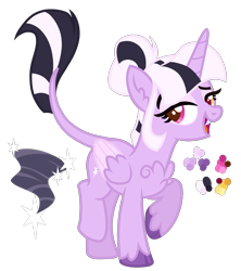 Size: 1600x1800 | Tagged: safe, artist:monochrome-sunsets, imported from derpibooru, oc, oc only, alicorn, hybrid, pony, female, interspecies offspring, mare, offspring, parent:discord, parent:twilight sparkle, parents:discolight, simple background, solo, transparent background