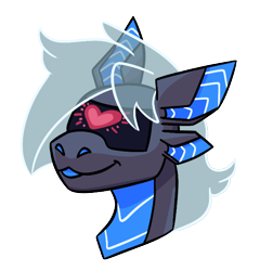 Size: 600x626 | Tagged: safe, artist:hiddenfaithy, imported from derpibooru, oc, oc only, oc:amika, cyber pony, original species, plane pony, pony, robot, robot pony, :p, bust, commission, heart, heart eyes, plane, simple background, tongue out, translucent mane, transparent background, wingding eyes