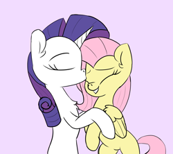 Size: 1800x1600 | Tagged: safe, artist:fakkajohan, imported from derpibooru, fluttershy, rarity, pegasus, pony, unicorn, duo, eyes closed, female, flarity, kissing, lesbian, missing cutie mark, shipping, simple background