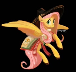 Size: 720x683 | Tagged: safe, artist:coypuppy, imported from derpibooru, fluttershy, pegasus, pony, black background, mexico, simple background, solo