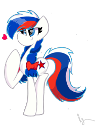 Size: 2250x3000 | Tagged: safe, artist:andruuxmlp, imported from derpibooru, oc, oc only, oc:marussia, earth pony, pony, female, heart, mare, nation ponies, ponified, russia, simple background, solo, white background