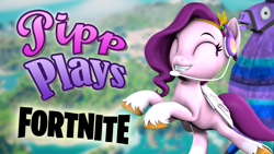 Size: 1920x1080 | Tagged: safe, artist:pika-robo, imported from derpibooru, pipp petals, llama, pegasus, pony, series:pipp plays, 3d, adorapipp, bipedal, cute, dancing, eyes closed, fake thumbnail, female, folded wings, fortnite, fortnite dance, g4, g5, g5 to g4, gamer pipp, gaming headset, generation leap, grin, happy, headset, let's play, mare, smiling, source filmmaker, supply llama, video game, wings, youtube thumbnail