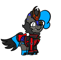 Size: 196x191 | Tagged: safe, artist:gray star, imported from derpibooru, oc, oc only, oc:heccin pepperino, kirin, pony, bow, clothes, cute, fangs, female, freckles, jacket, kirin oc, simple background, solo, tail, tail bow, tiny, tiny ponies, transparent background