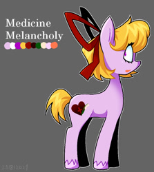 Size: 540x605 | Tagged: safe, artist:gas-station-weed61616, imported from derpibooru, earth pony, pony, bow, crossover, female, mare, medicine melancholy, ponified, touhou