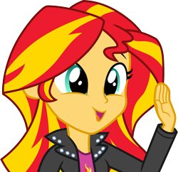 Size: 3093x3000 | Tagged: safe, artist:cloudy glow, imported from derpibooru, sunset shimmer, human, equestria girls, rainbow rocks, cute, female, high res, shimmerbetes, simple background, solo, transparent background, vector