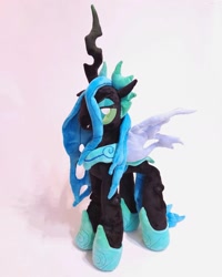 Size: 1440x1800 | Tagged: safe, artist:ponyplushiee, imported from derpibooru, queen chrysalis, changeling, irl, photo, plushie, solo, ultimate chrysalis