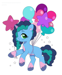 Size: 3094x3780 | Tagged: safe, artist:thatusualguy06, imported from derpibooru, pony, unicorn, .svg available, balloon, base used, female, flying, freckles, g5, happy birthday mlp:fim, high res, mare, missing accessory, missing cutie mark, misty, mlp fim's twelfth anniversary, simple background, solo, svg, transparent background, unshorn fetlocks, vector