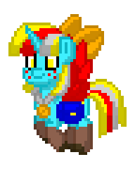 Size: 192x240 | Tagged: safe, imported from derpibooru, oc, oc only, oc:terri softmare, pony, pony town, animated, flying, simple background, solo, transparent background