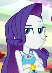 Size: 384x533 | Tagged: safe, imported from derpibooru, screencap, rarity, human, equestria girls, equestria girls series, rollercoaster of friendship, cropped, geode of shielding, magical geodes, rarity peplum dress, solo, whistling