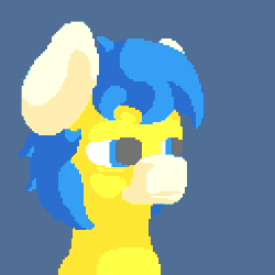 Size: 512x512 | Tagged: safe, artist:vohd, imported from derpibooru, oc, oc only, oc:vohd, pony, animated, bed, computer, gif, lying down, lying on bed, on bed, pixel art, tired