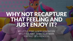 Size: 1920x1080 | Tagged: safe, edit, edited screencap, editor:quoterific, imported from derpibooru, screencap, pipp petals, sunny starscout, zipp storm, earth pony, pegasus, pony, spoiler:my little pony: make your mark chapter 2, spoiler:myms01e03, g5, my little pony: make your mark, my little pony: make your mark chapter 2, portrait of a princess