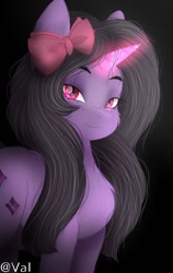 Size: 850x1342 | Tagged: safe, artist:gelians, artist:pegasisterartmlp, imported from derpibooru, oc, oc only, pony, unicorn, female, glowing, glowing horn, horn, solo, unicorn oc