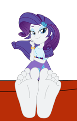 Size: 2600x4100 | Tagged: safe, artist:xebck, imported from derpibooru, rarity, equestria girls, friendship games, barefoot, base, base used, clothes, feet, female, fetish, foot fetish, foot focus, looking at you, simple background, skirt, soles, solo, stocks, toes, transparent background, vector