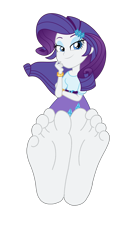 Size: 2200x4100 | Tagged: safe, artist:xebck, imported from derpibooru, rarity, equestria girls, friendship games, barefoot, base, base used, clothes, feet, female, fetish, foot fetish, foot focus, looking at you, simple background, skirt, soles, solo, toes, transparent background, vector