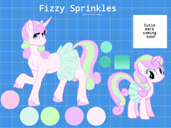 Size: 3000x2250 | Tagged: safe, artist:soundwavedragon, imported from derpibooru, oc, oc:fizzy sprinkles, unicorn, clothes, skirt