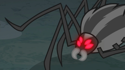 Size: 1920x1080 | Tagged: safe, imported from derpibooru, screencap, spider, season 8, what lies beneath, spoiler:s08, 1080p, come with me if you want to live, red eyes