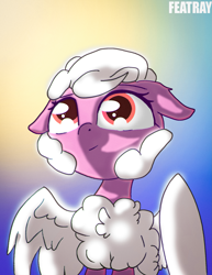 Size: 1465x1900 | Tagged: safe, artist:featray, imported from derpibooru, oc, oc only, oc:cloudy fun, pegasus, female, solo